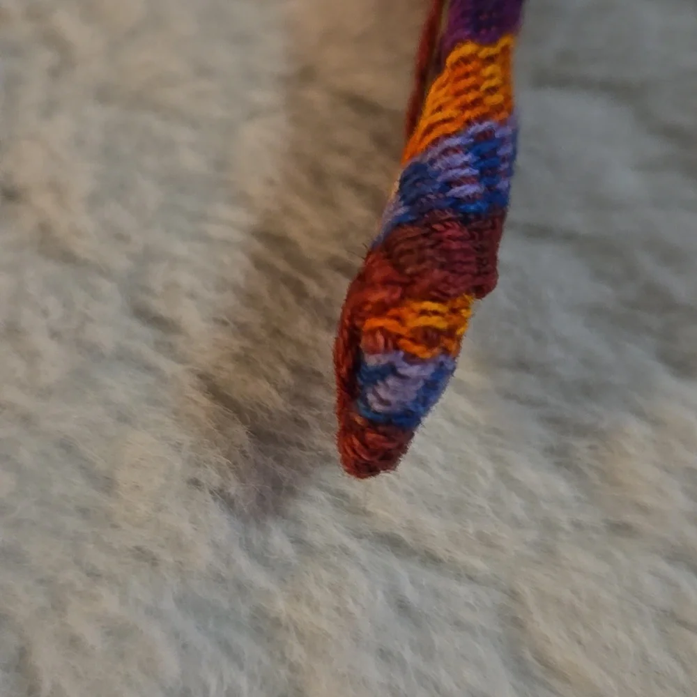 Multicolored Fabric Covered Headband, Excellent Like New Condition